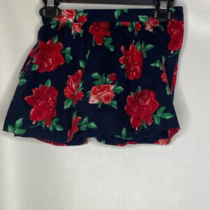 Janie and Jack girls blue rose print skirt Sz 3